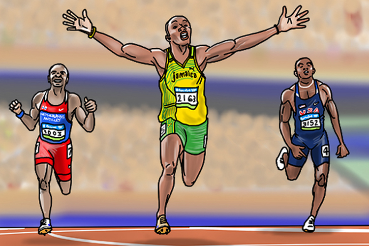 How to remember how to spell phenomenon.usain bolt was a phenomenon in men's athletics
